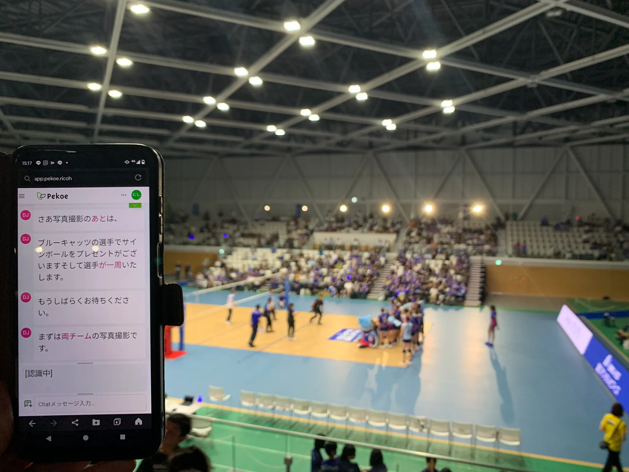 バレーボール観戦をもっと楽しく〜Pekoe実証レポート〜